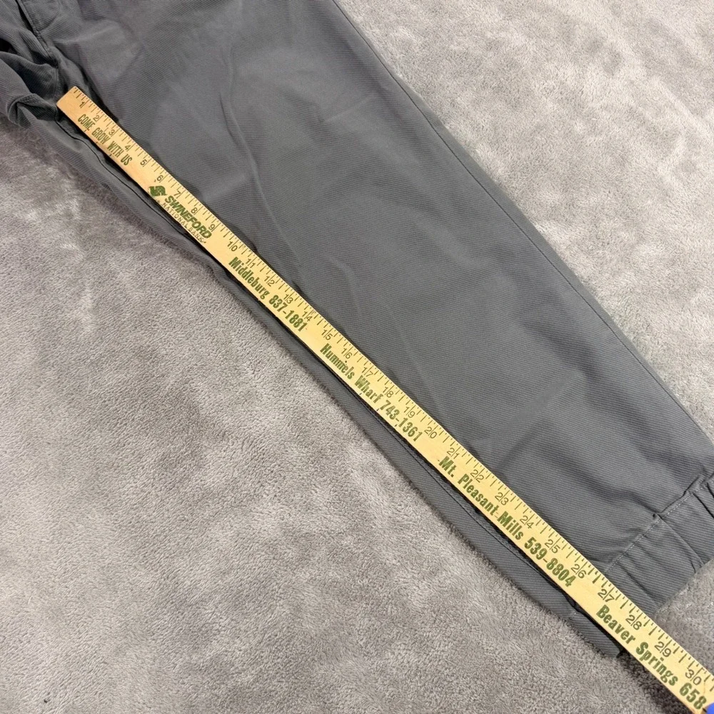 Banana Republic Jogger Pants Mens 38x32 Gray Aiden Fit Drawstring Twill Cuffed